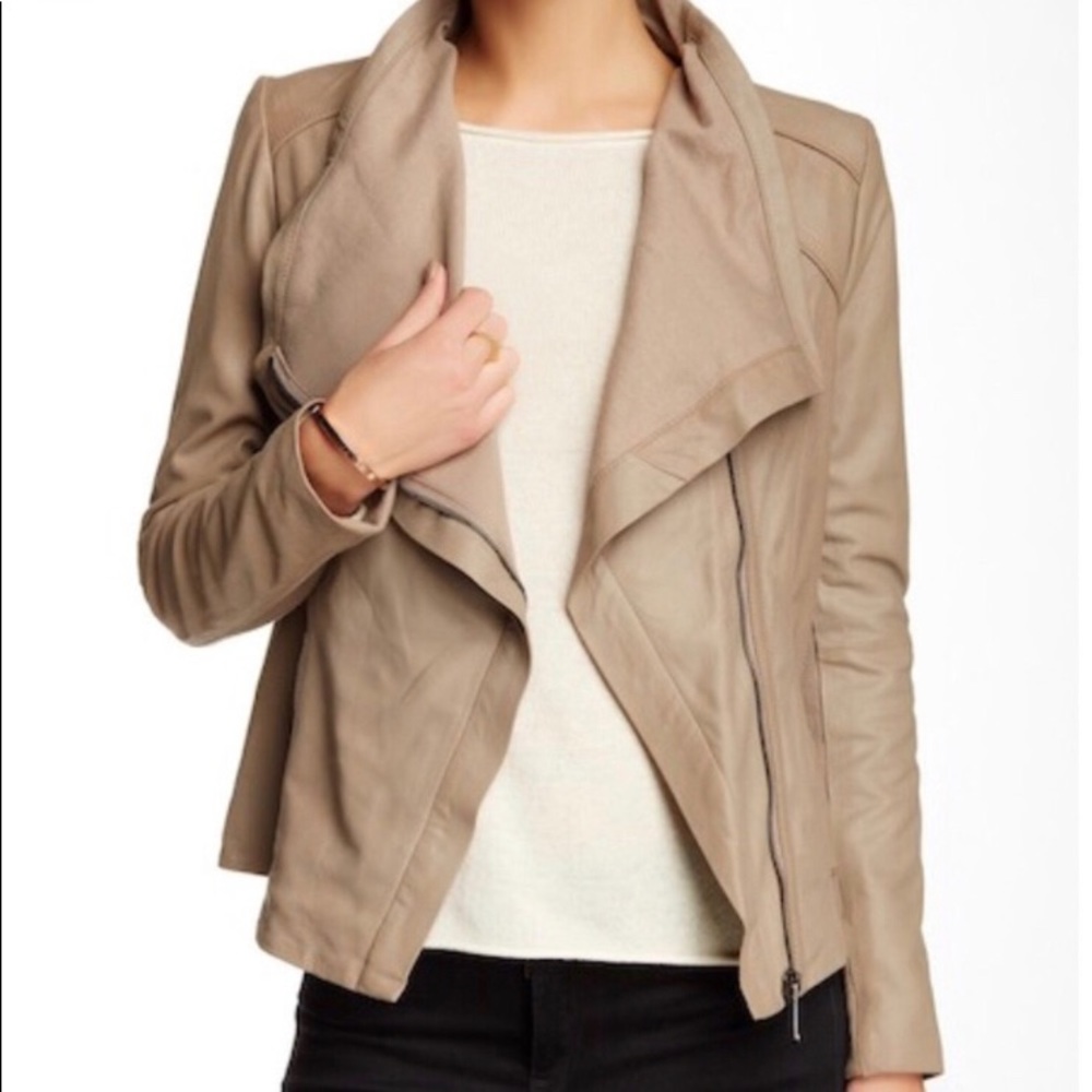 Elie Tahari Andreas Leather Jacket